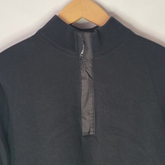 Hugo Boss- Men's Sidney Zip Neck Sweater- Black in color- size Medium - Picture 7 of 11